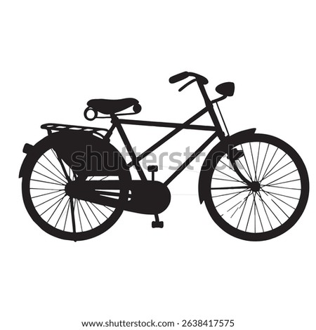 silhouette image of a bicycle