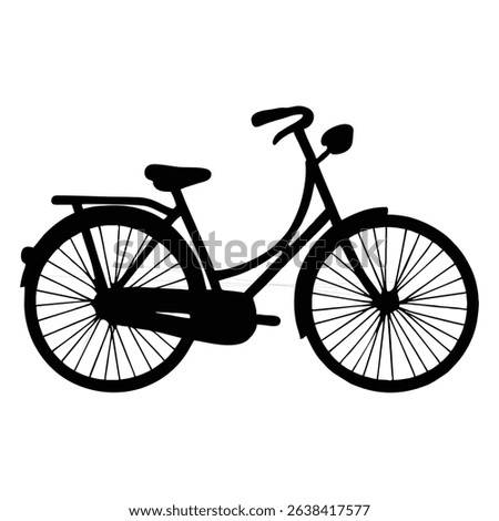 silhouette image of a bicycle