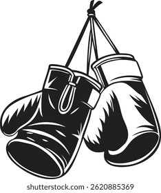 Silhouette image of boxing glove