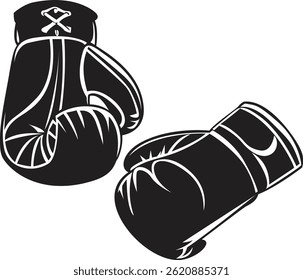 Silhouette image of boxing glove