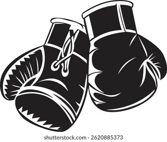 Silhouette image of boxing glove