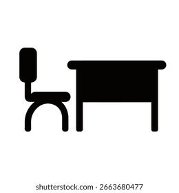 imagem de silhueta de cadeiras e mesas com fundo transparente