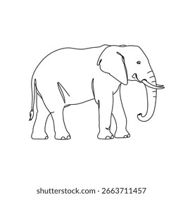 silhouette image of an elephant with a transparent background