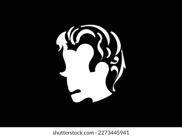 imagen de silueta cara joven