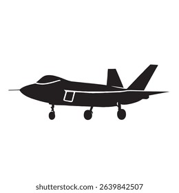 silhouette image of a fighter jet with a transparent background