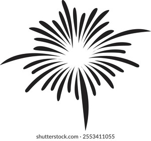 Silhouette image of fire cracker