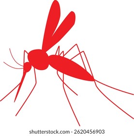 silhouette image of a mosquito
