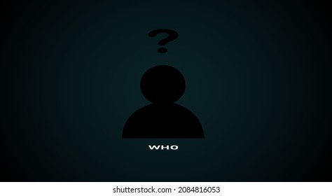 silhouette image of person with question mark