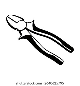 silhouette image of a screwdriver on a white background