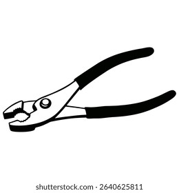 silhouette image of a screwdriver on a white background