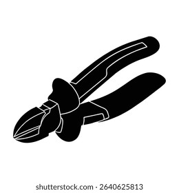 silhouette image of a screwdriver on a white background