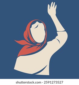 Silhouette image of women's day