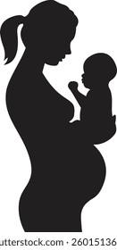 Silhouette image of women's day