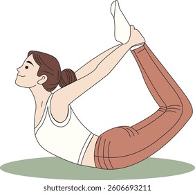 Silhouette image of yoga pose