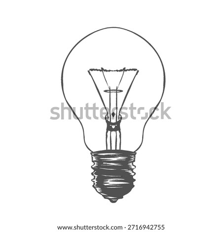 silhouette of an incandescent light bulb