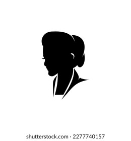 silhouette of indonesian javanese woman beauty logo