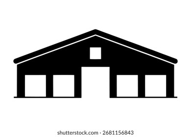Silhouette von   Industriegebäude