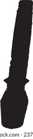 a silhouette of iron file.