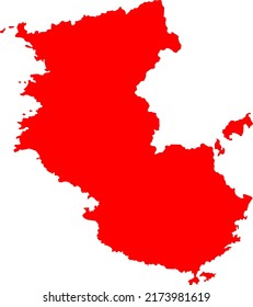 Silhouette of Japan country map,map of Wakayama