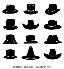 silhouette of jazz musician hat