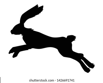 4,587 Jumping Hare Silhouette Images, Stock Photos & Vectors | Shutterstock