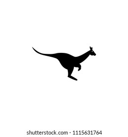 silhouette of a kangaroo icon. Element of animals icon for mobile concept and web apps. Detailed silhouette of a kangaroo icon can be used for web and mobile on white background