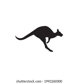 Silhouette Kangaroo Logo Design Vector Stock Vector (Royalty Free ...