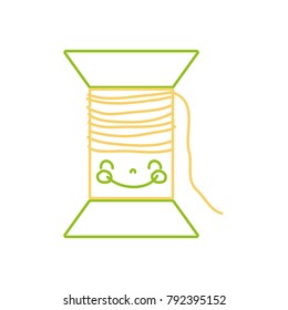 silhouette kawaii cute happy thread object
