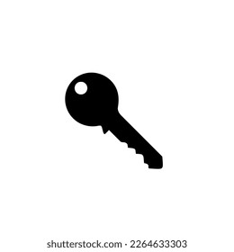 Silhouette of the Key for Icon, Symbol, Sign, Pictogram, Website, Apps, Art Illustration, Logo or Graphic Design Element. Vector Illustration