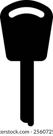Silhouette of a key illustration