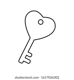 silhouette of key on white background vector illustration design