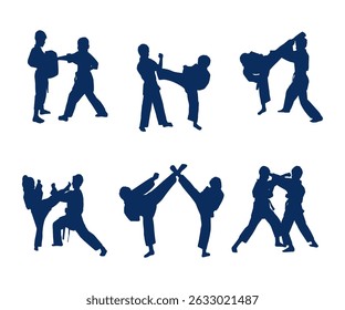 silhouette kid karate collection set