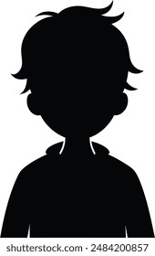 silhouette kid vector design art