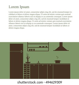 Silhouette kitchen interior design
