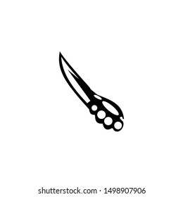 
silhouette knife design vector illustration