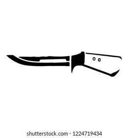 Silhouette of a knife icon.Vector