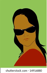 silhouette of a lady standing	