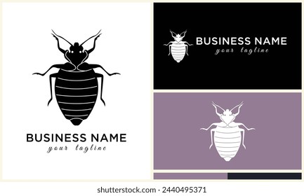 plantilla de logotipo de escarabajos mariquita