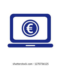 Silhouette of a laptop.