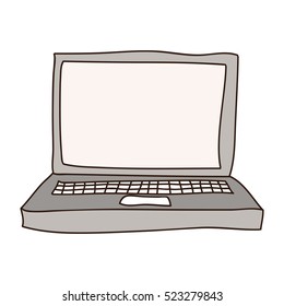 silhouette with laptop computer in gray scale