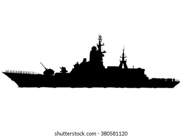 1,210 Battleship Silhouette Stock Vectors, Images & Vector Art ...