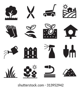 silhouette Lawn icons 
