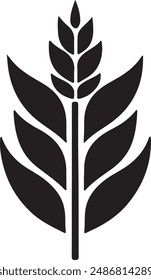 Diseño de Vector de hoja de silueta, icono de hoja