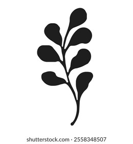 Silhouette of leaves featuring various vector branches, minimalist stencils, and elegant stock illustrations.






