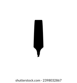 Silhouette du stylo de marquage de couleur claire pour mettre en surbrillance le texte ou le stylo de couleur néon, peut utiliser pour l'Illustration d'art, le logo, le pictogramme, les applications, le site Web ou l'élément de création graphique. Illustration vectorielle