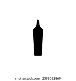 Silhouette du stylo de marquage de couleur claire pour mettre en surbrillance le texte ou le stylo de couleur néon, peut utiliser pour l'Illustration d'art, le logo, le pictogramme, les applications, le site Web ou l'élément de création graphique. Illustration vectorielle