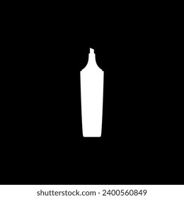 Silhouette du stylo de marquage de couleur claire pour mettre en surbrillance le texte ou le stylo de couleur néon, peut utiliser pour l'Illustration d'art, le logo, le pictogramme, les applications, le site Web ou l'élément de création graphique. Illustration vectorielle