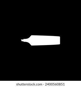 Silhouette du stylo de marquage de couleur claire pour mettre en surbrillance le texte ou le stylo de couleur néon, peut utiliser pour l'Illustration d'art, le logo, le pictogramme, les applications, le site Web ou l'élément de création graphique. Illustration vectorielle