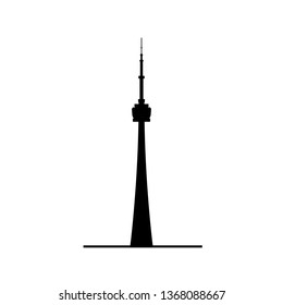 Silhouette lighthouse on a light background , black and white vector illustration