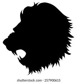Silhouette Of Lion
